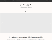 Tablet Screenshot of gainzapartners.com